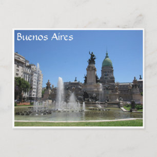 de fontein van buenos aires congreso briefkaart