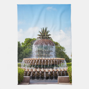 De Fontein van de ananas in Charleston, Sc Theedoek