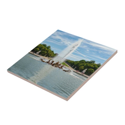 De fontein van de Apollo in de tuinen van Versaill Tegeltje (Zijkant)