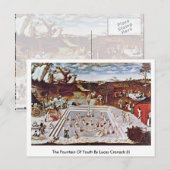De fontein van de jeugd door Lucas Cranach (I) Briefkaart (Voorkant / Achterkant)