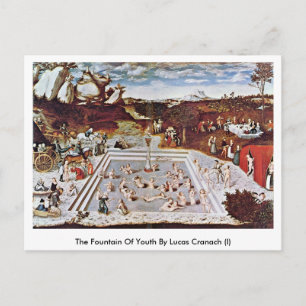 De fontein van de jeugd door Lucas Cranach (I) Briefkaart