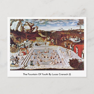 De fontein van de jeugd door Lucas Cranach (I) Briefkaart