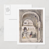 De fontein van de leeuwen, van de hal van de Ab Briefkaart (Voorkant / Achterkant)