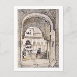 De fontein van de leeuwen, van de hal van de Ab Briefkaart