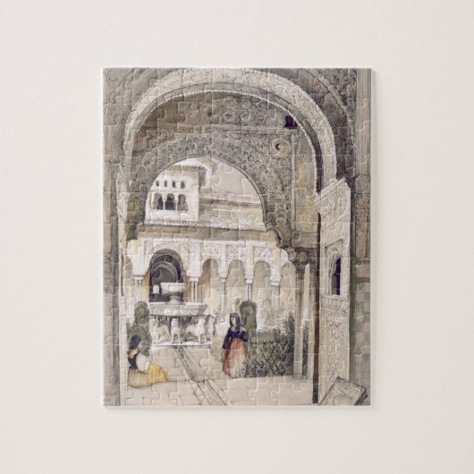 De fontein van de leeuwen, van de hal van de Ab Legpuzzel (Verticaal)