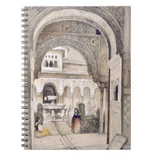 De fontein van de leeuwen, van de hal van de Ab Notitieboek
