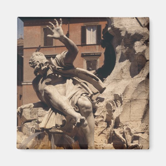 De fontein van de vier rivieren magneet (Voorkant)