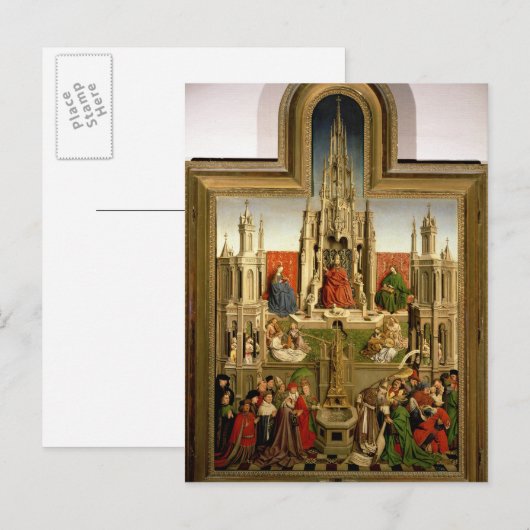 De fontein van het leven briefkaart (Voorkant / Achterkant)