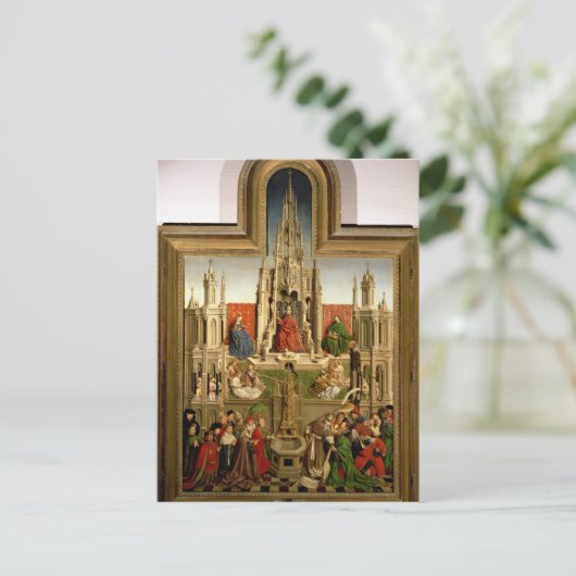 De fontein van het leven briefkaart (Staand voorkant)