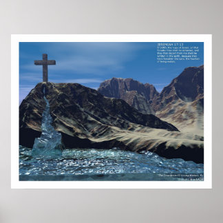 De fontein van levende wateren poster