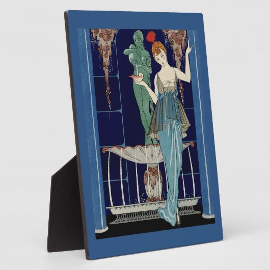 De fontein van Shell door George Barbier Fotoplaat (Zijkant)