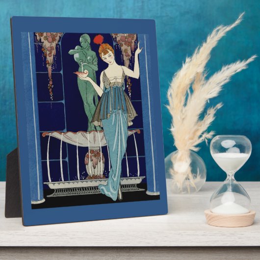 De fontein van Shell door George Barbier Fotoplaat (Zijkant)