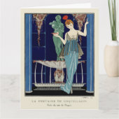 De fontein van Shell door George Barbier Kaart (Voorkant)