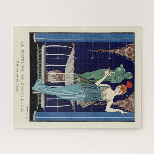 De fontein van Shell door George Barbier Legpuzzel (Horizontaal)