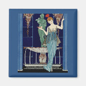 De fontein van Shell door George Barbier Magneet (Voorkant)