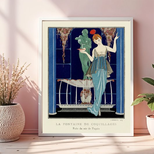 De fontein van Shell door George Barbier Poster