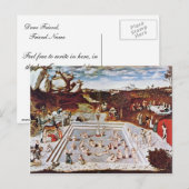 De fontein van Youth door Cranach D. Ä. Lucas (Bes Briefkaart (Voorkant / Achterkant)