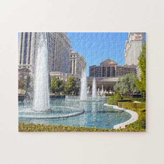De fonteinen in Las Vegas Nevada. Legpuzzel (Horizontaal)
