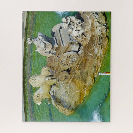 De fonteinen in Madrid. Legpuzzel (Verticaal)