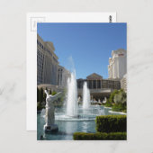 De Fonteinen van de Fontein van het Caesars Palace Briefkaart (Voorkant / Achterkant)