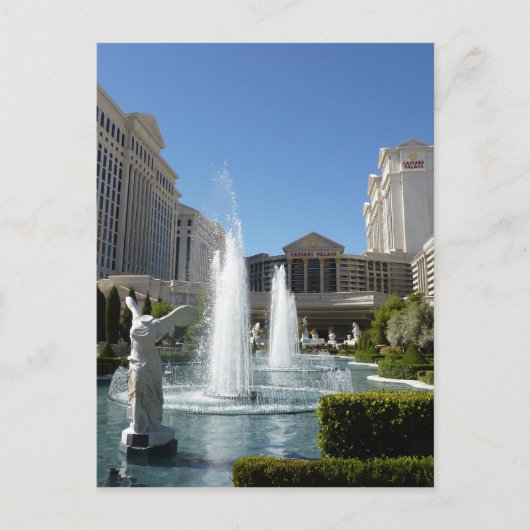 De Fonteinen van de Fontein van het Caesars Palace Briefkaart (Voorkant)