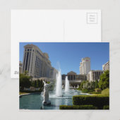 De Fonteinen van de Fontein van het Caesars Palace Briefkaart (Voorkant / Achterkant)