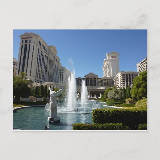 De Fonteinen van de Fontein van het Caesars Palace Briefkaart (Voorkant)