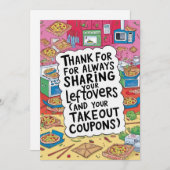 De Foodie Roommate Kaart (Voorkant / Achterkant)