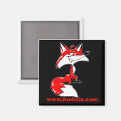 De Fooksie Mascotte magneet (Voorkant / Achterkant)
