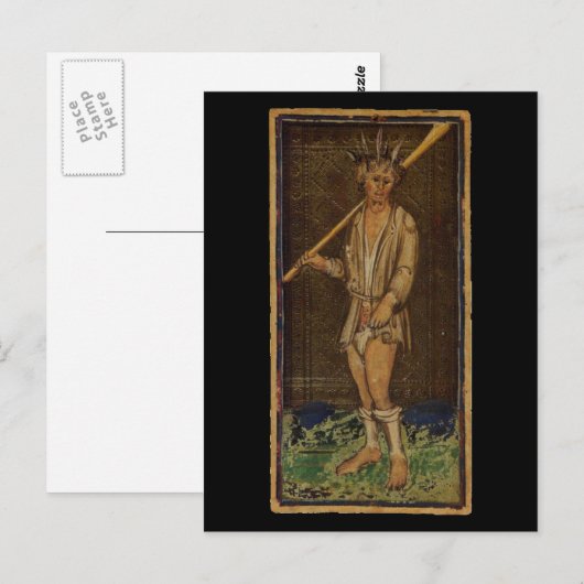 De Fool Tarot-kaart Briefkaart (Voorkant / Achterkant)