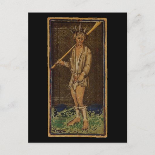 De Fool Tarot-kaart Briefkaart (Voorkant)