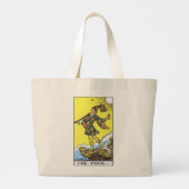 De Fool tarot kaart canvas tas (Achterkant)