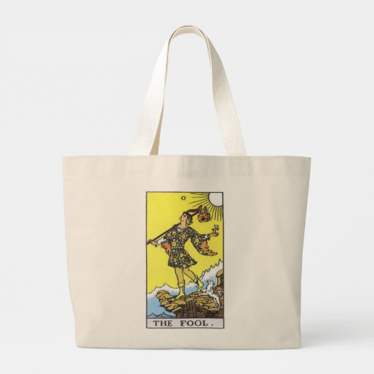 De Fool tarot kaart canvas tas (Achterkant)