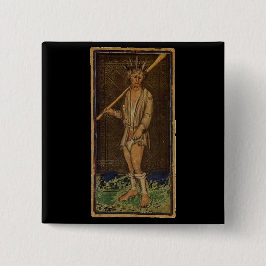 De Fool Tarot-kaart Vierkante Button 5,1 Cm (Voorkant)