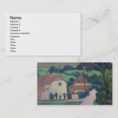 De Ford (olie op canvas) Visitekaartje (Voorkant / Achterkant)