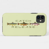 De forel Vist Vangst & Versie Case-Mate iPhone Case (Achterkant (horizontaal))