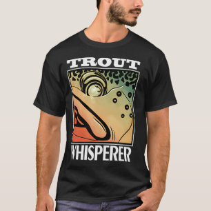 De Forelfluisteraar met Fly Rod Regenboogforel T-shirt