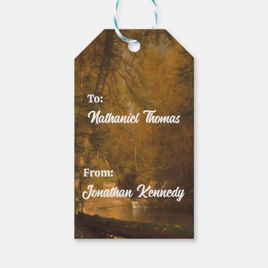 De forelpool (1870) - Label met cadeau Cadeaulabel (Voorkant)