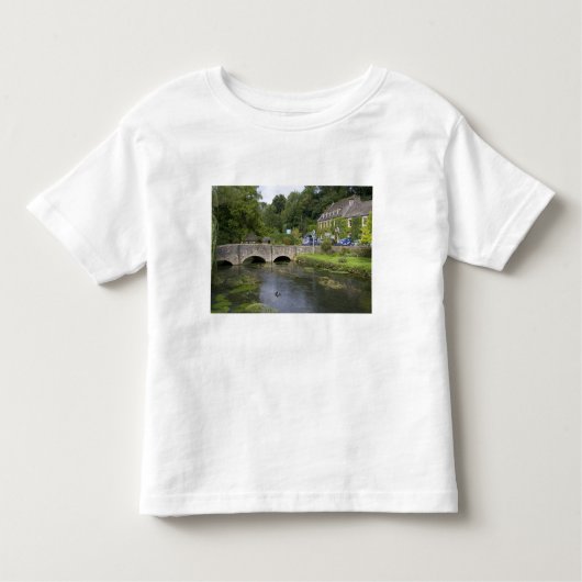 de forelstroom in het dorp Bibury, Kinder Shirts (Voorkant)