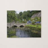de forelstroom in het dorp Bibury, Legpuzzel (Horizontaal)