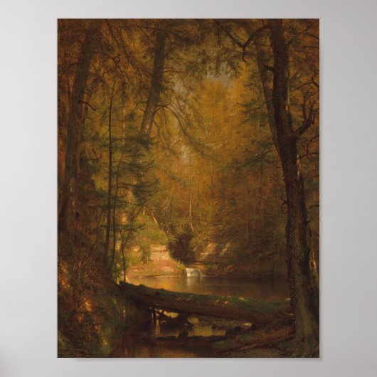 De forelvijver (1870) - Worthington Whittredge Poster (Voorkant)