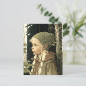 De Forest Elf Vintage Briefkaart (Staand voorkant)