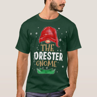 De forester Gnome Familie die Kerstmis aanpast T-shirt