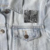De forges van Ivry Vierkante Button 5,1 Cm (In situ)