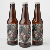 De Formele Vrienden - Gotische Bloemen Ontwerp Bier Etiket (Flessen)
