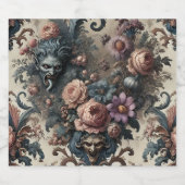 De Formele Vrienden - Gotische Bloemen Ontwerp Bier Etiket (Enkel label)