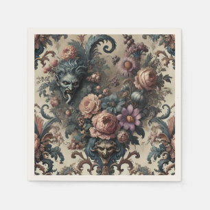 De Formele Vrienden - Gotische Bloemen Ontwerp Servet