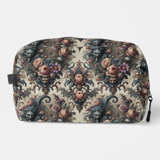 De Formele Vrienden - Gotische Bloemen Ontwerp Toilettasje (Voorkant)