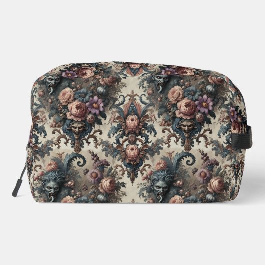 De Formele Vrienden - Gotische Bloemen Ontwerp Toilettasje (Achterkant)