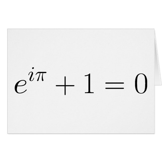 De formule Euler (Voorkant Horizontaal)